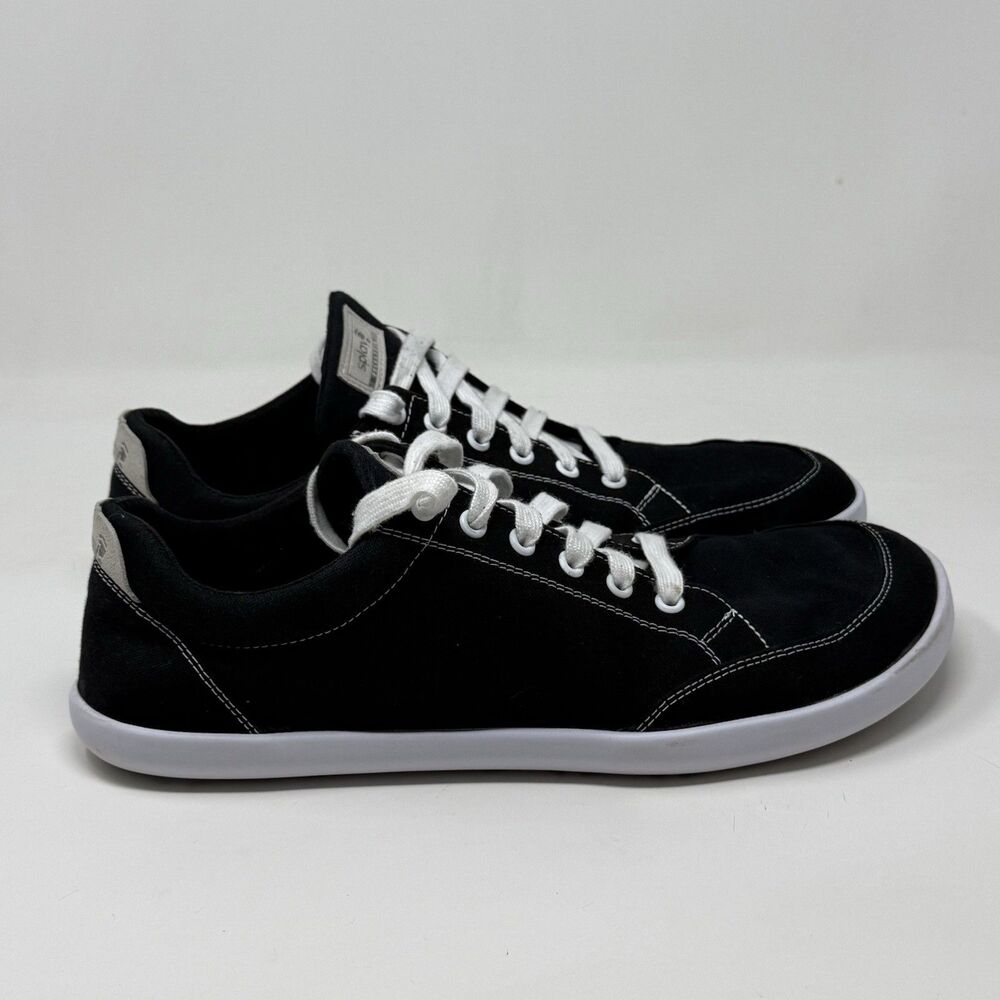 Splay Freestyle 3 Barefoot Shoes Sneakers Mens 12 Black Canvas Minimalist Earth